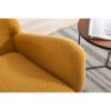 35.5" Rocking Chair With Pocket, Soft Teddy Fabric Rocking Chair For Nursery, Comfy Wingback Glider Rocker With Safe Solid Wood Base For Living Room Bedroom Balcony - Turmeric - Image 19
