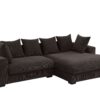Naomi - 3 Piece Upholstered Sectional - Dark Brown - Image 2