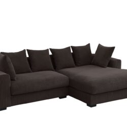 Naomi - 3 Piece Upholstered Sectional - Dark Brown