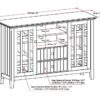 Bedford - Tall TV Media Stand - Black - Image 13