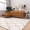 Anthony - Corner Sectional Sofa Left Facing - Orange - Image 3