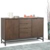 Banting - Mid Century Sideboard With Centre Drawers - Walnut Brown - Image 8