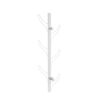 Vertical Eight Hook Coat Rack Wall Mount - White - Image 3