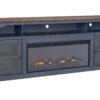 Americana - 86 In Fireplace TV Stand For TVs Up To 95" - Blue - Image 2
