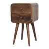 Mini Curved ed Nightstand - Brown Gray - Image 3