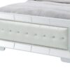Elegant Contemporary Bed - Silver Champagne - Image 4