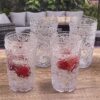 Paisley - Acrylic Glasses (Set of 4) Hi Ball, Bpa Free,Plastic Drinkware, 17Oz - Clear - Image 2