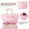 Hardshell Luggage Sets 2 Pieces + Bag Spinner Suitcase With Tsa Lock Lightweight 20" / 28" - Light Pink - Image 3