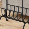 Accent Table Magazine Narrow Clear Tempered Glass - Brown - Image 2