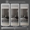 Full Length Mirror Lighted Vanity Body Mirror LED Mirror Wall-Mounted Mirror Big Size Rounded Corners, Bedroom, Living Room, Dressing Room, Hotel - Clear - Image 8