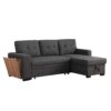 3 Piece Upholstered Sectional - Dark Gray - Image 10