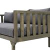 Claremont - 3 Seater Daybed With Slat Paneling And Water Resistant Cushions - Gray - Image 10