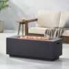 Contemporary Outdoor 40, 000 Btu Propane Fire Pit - Dark Gray - Image 2