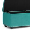 Hamilton - Storage Ottoman - Aqua Blue - Image 4