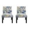 Verma - Floral Accent Chair - Blue - Image 2
