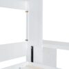 Queen Size Wall Murphy Bed With Desk And Storage Shelves And Big Cabinets - White - Image 11