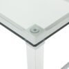 Ultra Modern Rectangle Coffee Table With Tempered Glass Surface - Clear - Image 10