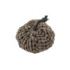 Chenille Weighted Pumpkin Ornament Decor For Holiday Harvest Festival Fall Festival & Thanksgiving (Set of 2) - Dark Brown - Image 6
