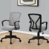 Office Chair, Adjustable Height, Swivel, Ergonomic, Comfortable Seating, Contemporary & Modern - Gray - Image 3