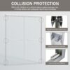 Double Sliding Shower Door, Semi Frameless Bypass Bathroom Sliding Door With 1 / 4" (6Mm) Tempered Glass For Walk In Shower - Brushed Nickel - Image 7