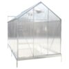 6.3'x10.2'x7' Polycarbonate Greenhouse, Heavy Duty Outdoor Aluminum Walk-In Green House Kit With Rain Gutter, Vent And Door For Backyard Garden - Aluminium - Image 6