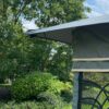 13 0 Outdoor Patio Gazebo Canopy Tent With Ventilated Double Roof And Mosquito Net (Detachable Mesh Screen On All Sides) Suitable For Lawn Garden Backyard And Deck Top - Gray - Image 11