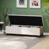 Storage Ottoman For Living Room, Bedroom - White - Image 5