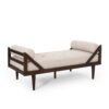 Modern Chaise Lounge With Button Tufting And Bentwood Structure - Beige - Image 6