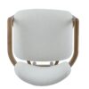 Dining Chairs (Set of 2) Upholstered Arm Chairs, Rubber Wood Accent Chairs - White - Image 12