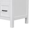 Bathroom Vanity Cabinet With Resin Integrated Sink 4 Drawers, 2 Doors - White - Image 21