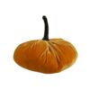 Velvet Weighted Pumpkin Ornament Decor For Holiday Harvest Festival Fall Festival & Thanksgiving (Set of 2) - Orange - Image 6