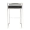 Fuji - Contemporary, Stackable Counter Stool (Set of 3) - Black - Image 5