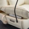 270 Swivel Glider Recliner Chair, Power Recliner Rocking Chair, USB Port Charge For Nursery Chair With Atmosphere Lamp For Living Room Bedroom Apartment - White - Image 22