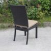 Balcones - Outdoor Wicker Dining Chairs With Cushions (Set of 8) - Brown / Beige - Image 3
