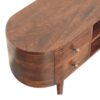 Rounded Entertainment Unit - Walnut - Image 9