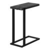 Accent Table, C - Shaped, Contemporary, Versatile Use - Black - Image 4