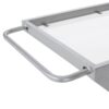 Modern Z Shaped Bar Cart With Tempered Glass Shelves - Silver - Image 12