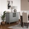 Bedford - Sideboard Buffet And Wine Rack - Fog Gray - Image 11