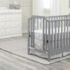 Celeste - 3 In 1 Convertible Island Crib - Light Gray - Image 6