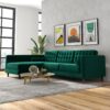 Christian - Sectional Sofa Left Facing - Green - Image 7