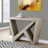 Accent Console Table For Entryway, Contemporary & Elegant Design - Taupe - Image 3