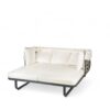 Outdoor Patio Daybed Rattan Daybed Outdoor Sunbed With Detachable Pillows For Patio, Backyard, Pool - Beige - Image 17