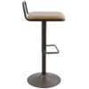 Beta - Industrial Barstool (Set of 2) - Camel - Image 3