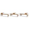 Billie - Modern Telephone Bench With Sliding Shelf - Ivory White - Image 2