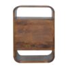 Curve 2 Drawer Nightstand - Brown - Image 8