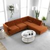 Brooke - Sectional Sofa Right Facing - Orange - Image 10