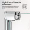 Semi Frameless Double Sliding Shower Door With 6Mm Sgcc Tempered Glass - Chrome - Image 7