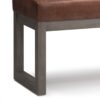 Casey - Ottoman Bench - Distressed Saddle Brown - Image 4
