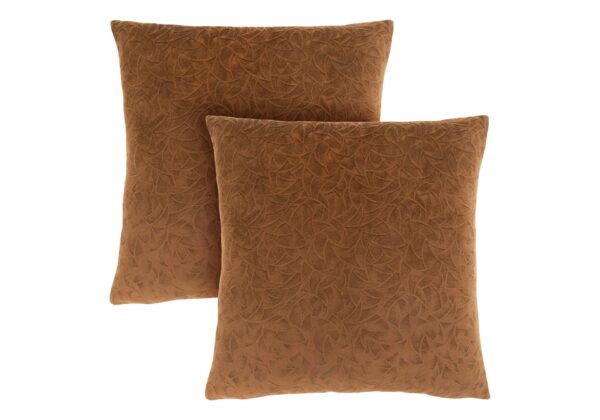 Pillows, Square, Insert Included, Decorative Throw, Hypoallergenic, Stylish Appearance (Set of 2) - Brown