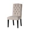 Harriet - Tufted Dining Chairs Upholstered With Solid Wood Frame (Set of 2) - Ivory - Image 8